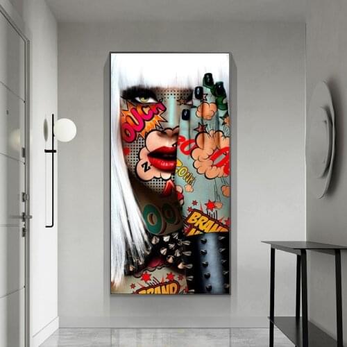 Body Graffiti Art Paintings Print on Canvas Art Posters and Prints Modern sexy Girls Canvas Pictures For Living Room Cuadros