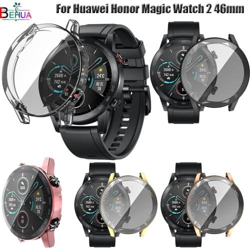 Full Tpu Screen Protector Watch Case For Huawei Honor Magic Watch 2 46mm /Huawei GT 2 46 42mm Smart clear Cover Protective shell
