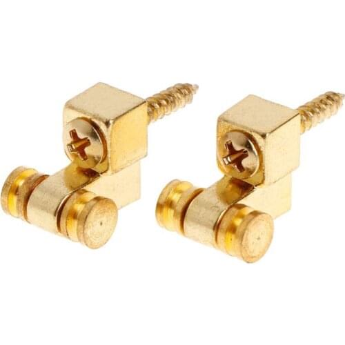 1Pair New Metal String Retainer Trees Roller Guitar Accessories Parts