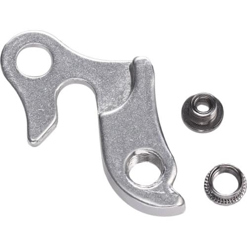 1Pc Alloy Silver Universal Aluminum Rear Hook MTB Alloy Adapter Transmission Tail Hook with Screws Mech Gear Bike Rear Frame
