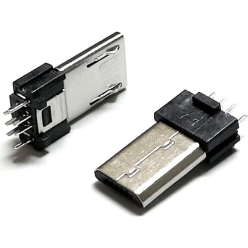 10/20 pcs/lot Micro USB 5Pin 5V 1.5A USB Male Connectors Micro USB Connector Jack Tail Male Plug Sockect Electric Terminals