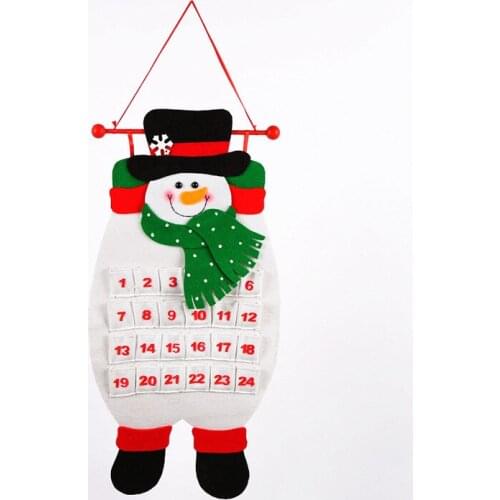50pcs Christmas Advent Calendar Santa Claus Snowman Elk Animal Xmas New Year Christmas Ornaments Home Office Decoration