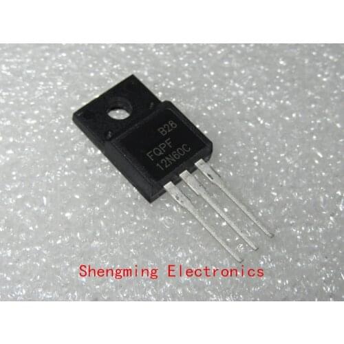 50pcs FQPF12N60C 12N60 MOSFET TO-220F Transistor