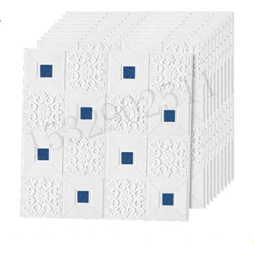 70cmX70cm 3D Wall Stickers Brick Pattern Waterproof Self self-adhesive wallpaper Room Home Decor For Kids Bedroom Living Sticker