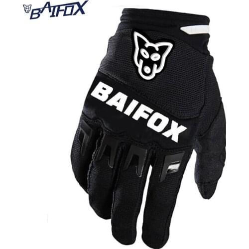 BAIFOX Hot Sales!! Sport Gloves Outdoor Bike Full Finger Cycling Gloves For Men Women M-XL New Mittens Black Mot Drop Shipping