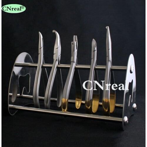 1 Piece Dental Stand Holder for Pliers Forceps Scissors Stainless Steel Dentist Lab Device Instrument (without pliers)