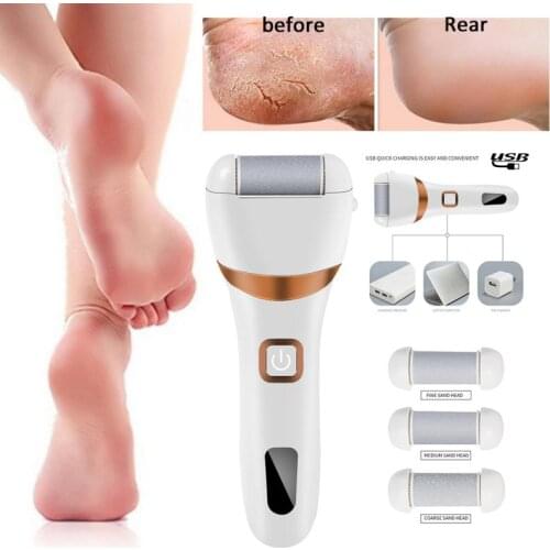 Electric Foot Callus Remover Foot File Callus Dead Dry Hard Skin Remover Rechargeable Waterproof Foot Polisher Pedicure Tools