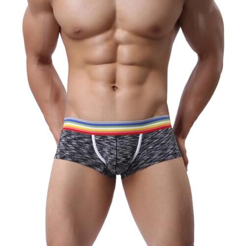 Cotton Breathable Mens Short Boxer Underwear Male Comfortable Solid Panties Underpants Boxershorts Homme For Men High Quality