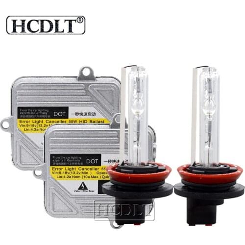 HCDLT 55W H1 H3 H8 H11 HB3 HB4 H7 6000K 4300K 8000K 3000K Yellow HID Xenon Kit Car Light Bulb DC 55W HID Conversion Ballast Kit