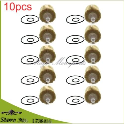 10pcs Oil Filter For Lexus IS250 IS350 GS300 GS350 GX460 2006-2015 IS250 IS350 2WD 04152-YZZA3