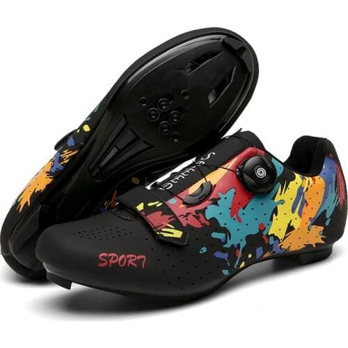 Mens Road Bike Cycling Shoes Spin Shoes with Compatible Cleat Peloton Shoe with SPD and Delta for Men Lock Pedal Bike Shoes