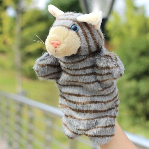 Stuffed puppets toy Large plush Cat doll toys child birthday gift Hand puppet