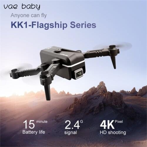 2021 NEW KK1 Drone Minidrone 4k profesional Single Dual Camera Drone WiFi Fpv Air Pressure Altitude Drone