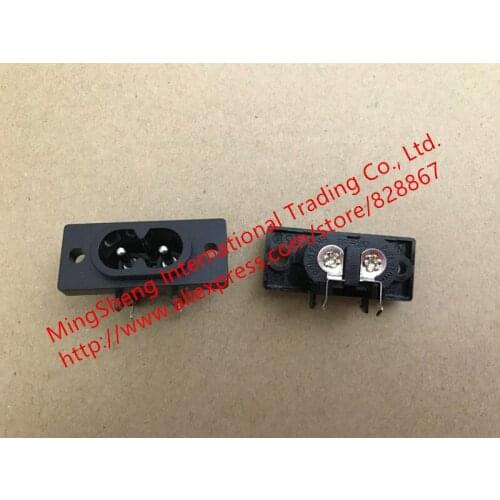 Original new 100% import power socket seat RF-180-G all black bending 2.5A 250VAC switch