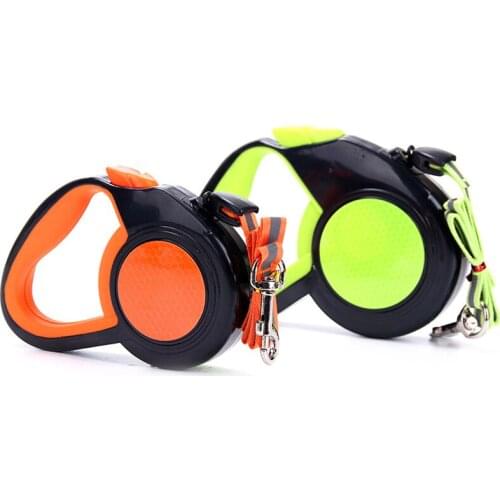 3M 5M Retractable Dog Leashes for Small Large Dogs Nylon Reflective Puppy Lead Automatic Cat Walking Running Leash Pet Products