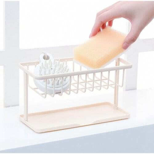 Strong environmental protection Tidy Storage Sponge Bathroom Holder Strainer Organizer Rack Tools Kitchen Sink