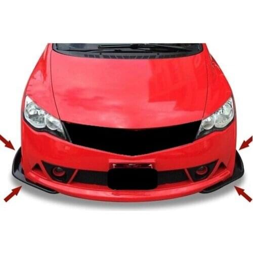 Front Bumper Flaps For Honda Civic 8th gen FD FA FG Lip Attachment 2 Pieces Car Styling Auto Accessory Splitter Black Sport
