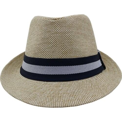LNPBD for Womens Straw Hat Encryption Sun Hats Double Color Panama Summer With Stripe Ribbon