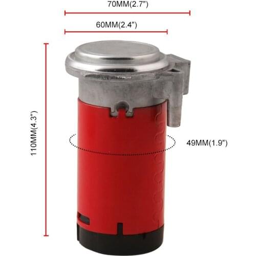 Universal Horn Air Pump 12V Loud Car Train Siren Horn Air Compressor Motorcycle Electric Machine Multi-tone Claxon Horns 1PC