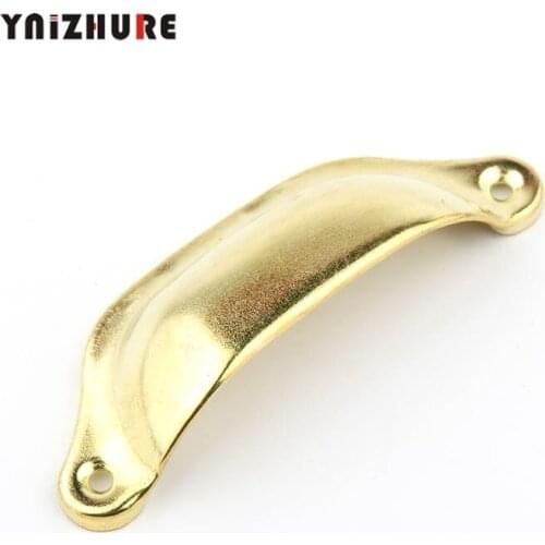 1pc 30*98mm Retro Metal Kitchen Drawer Door Handle Furniture Knob Hardware Cabinet Antique Gold Shell Handle