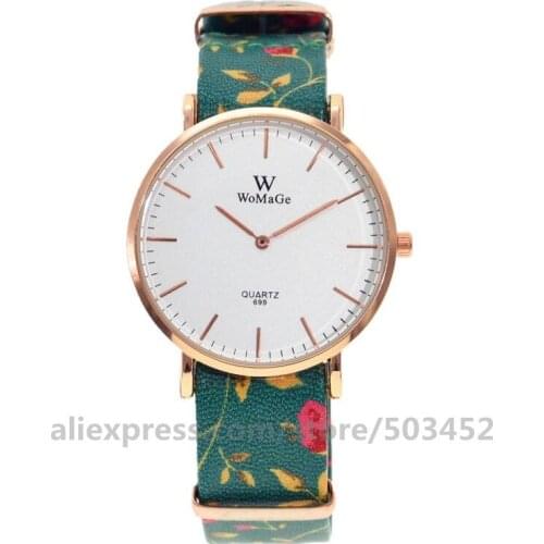 100pcs/lot WoMaGe Stud Scale Wrist Watch Two Siamese Pinter Relojes Hombre PU Leather Belt Fashion Grace Quartz Watches Women