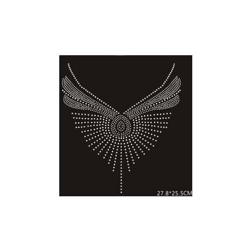 2pc/lot Sweater hot fix rhinestones iron on transfers motif designs iron on transfer iron on crystal transfers patches