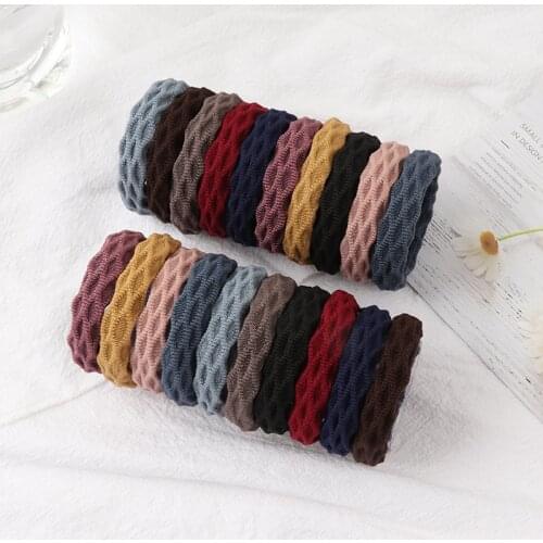 20pcs Women Elastic Hair Bands Girls Big Rubber Band Ponytail Holder Gum Headband Rubber Bands Fashion Hair Accessories