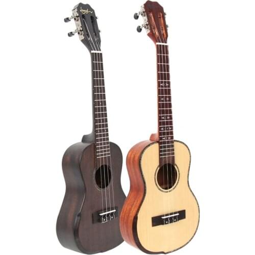 24 Inch Ukulele Picea Asperata Solid Mini Guitar 4 String Mahogany Solid Ukulele Stage Performance Ukulele Gift UK2383