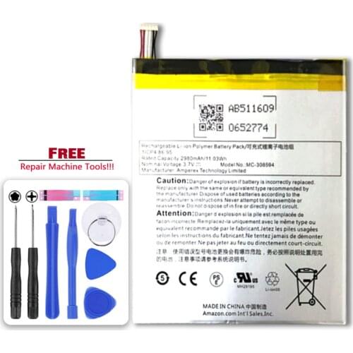 2980mAh MC-308594 Battery For Amazon Kindle Fire 7 5th Gen SV98LN B01GEW27DA Kindle Fire 7" Kindle Fire 7th Generation 2017