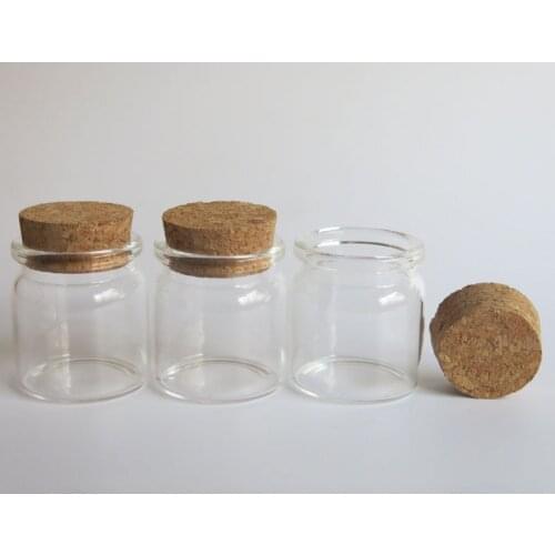 360 x 20ml Empty Glass Bottle with Wood Cork 2/3oz Clear Cork Stoppered Bottle Glass Jar Used for Storage Craft Glass Container