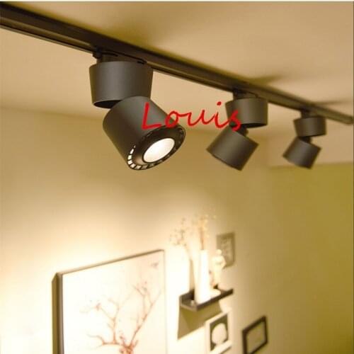 4x Dimmable LED Track Lighting 15W 20W COB LED Ceiling Lamps Adjustable 360 Rotatable LED Down Lights Warm White AC110-220V