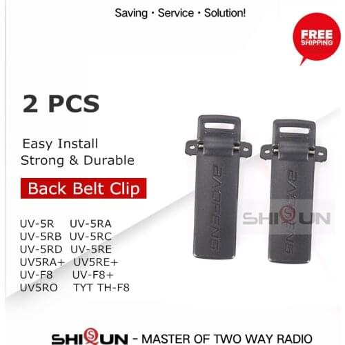 Baofeng Accessories 2 PCS Walkie Talkie Back Belt Clip for Baofeng UV-5R Accessories