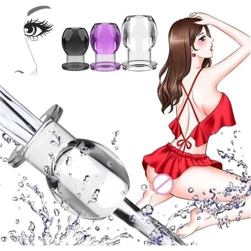 Enema Anal Dilator Hollow Anal Plug Douche Anal Extender Sex Toys For Gay Butt Plug Peep Vagina and Aual Erotic Intimate Goods