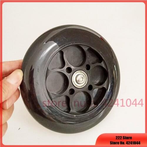 Free shipping 2pcs 5.5 inch 140mm tyre rim Solid Urethane Tire for Electric scooter baby car trolley cart 5.5 inch wheels