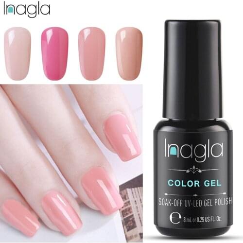 Inagla Long Last Soak Off Starry Gel UV LED Glitter Lacquer Polish Manicure 79 Color Super shining Gel Nail Polishes