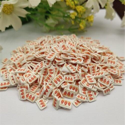 20g 5mm Strawberry Cake for Resin DIY Supplies Nails Art Polymer Clear Clay accessories DIY Sequins scrapbook shakes Craft