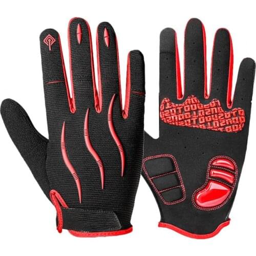 2Pcs Autumn Spring Warm Cycling Full Finger Touch Screen Gloves Bike Supplies Cycling Equipment Accessories Breathable Gloves