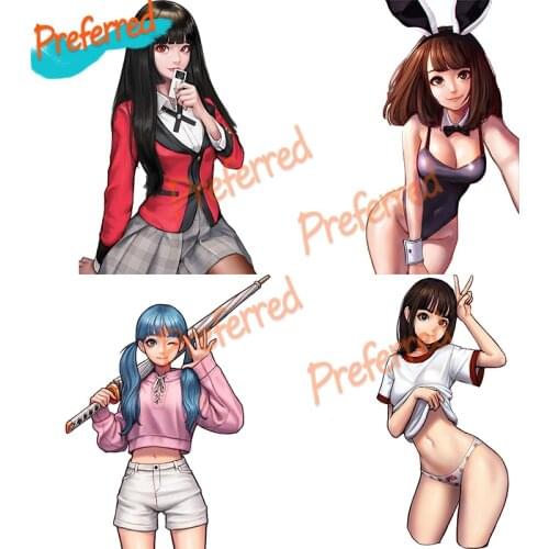 Korean Girls PVC Anime Poster for Car Hood Car Sticker Decal Decor Motorcycle Off-road Laptop PVC Vinyl Sticker JDM JEEP Van