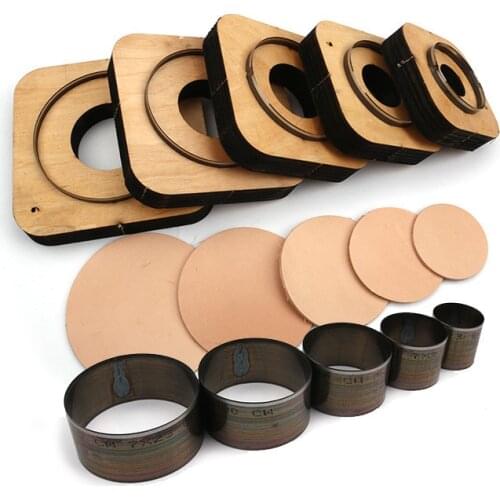 Leather Die Cutter Japan Steel Blade Round Circle Wood Leather Die Cutting Mold DIY Leather Bell Die Cutting Punch Tool 50-90MM