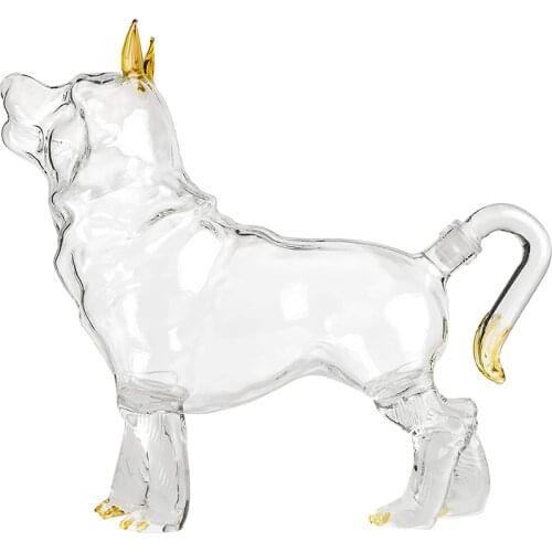 Creative animal dog shaped style home bar Whiskey Decanter for Liquor Scotch Bourbon 23.67 oz