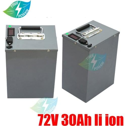 72v 30Ah lithium ion battery BMS 20S li ion battery for 2000w 3500w 7000w scooter inverter go cart motorcycle +5A charger