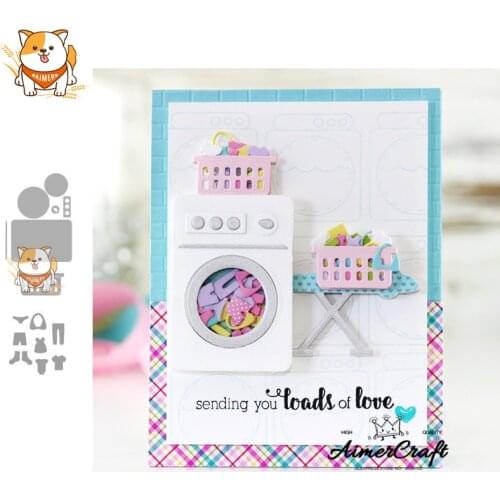Washing Machine Metal Cutting Dies Scrapbooking Stencil For DIY Paper Card Decorative Embossing Die Cut Craft Dies New 2019