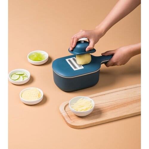 Multi-function 4 In 1 Vegetable Cutter Slicer With Drain Basket