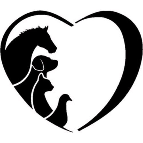 FASHION ANIMAL LOVER Pet Dogs And Cats Veterinarian Horse Window Decal Stickers Car Stickers CT-592
