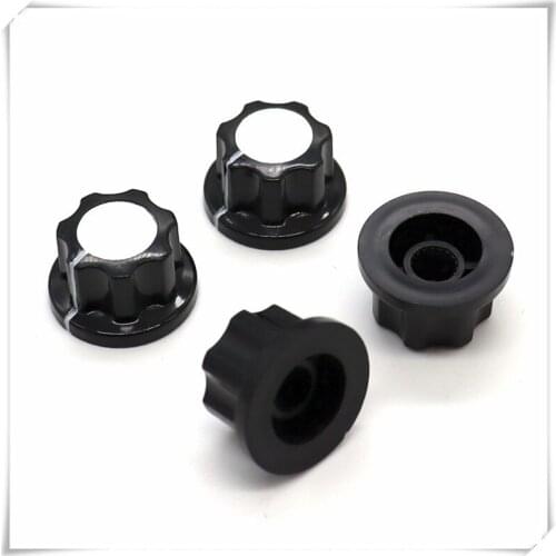 10 Pieces Plastic Flower Shaft Knob Diameter 20mm Height 12mm Potentiometer Encoder Knob Gear Shaped Inner Hole 6mm