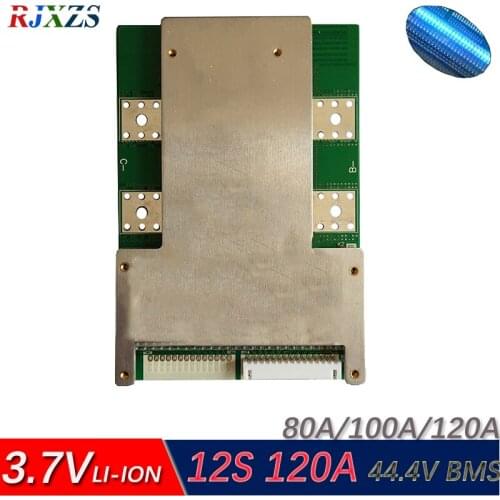 12S 120A version S lipo lithium Polymer BMS/PCM/PCB battery protection board for 12 Packs 18650 Li-ion Battery Cell w/ Balance