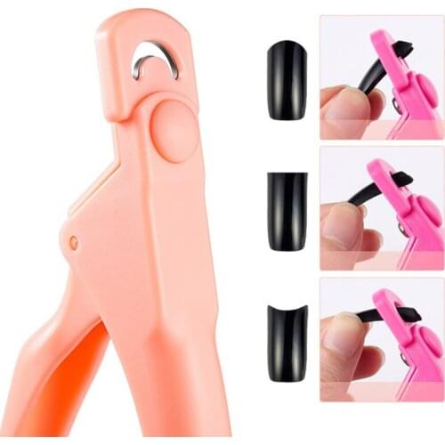 Professional Nail Art Clipper Special Type U Word False Tips Edge Cutters Manicure Colorful Stainless Steel Nail Art Tools New