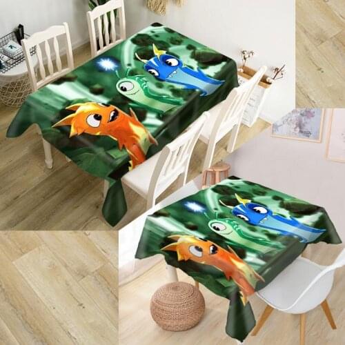 Customizable 3D Tablecloth Slugterra Ghouls Waterproof Thicken Rectangular Square Wedding Table Cloth 90X90cm,100X140cm