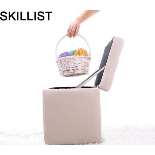 Toilet Stool Footstool Pouffe Escalera De Aluminio Puf Asiento Krukje Kids Furniture Pouf Change Shoes Taburete Storage Chair