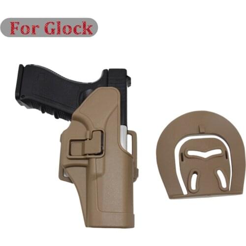 Tactical Occultamento Fondina Mano Destra Nero Della Pistola di Caso per Glock 17 18 19 22 23 32 Outdoor Airsoft Gear Pistola